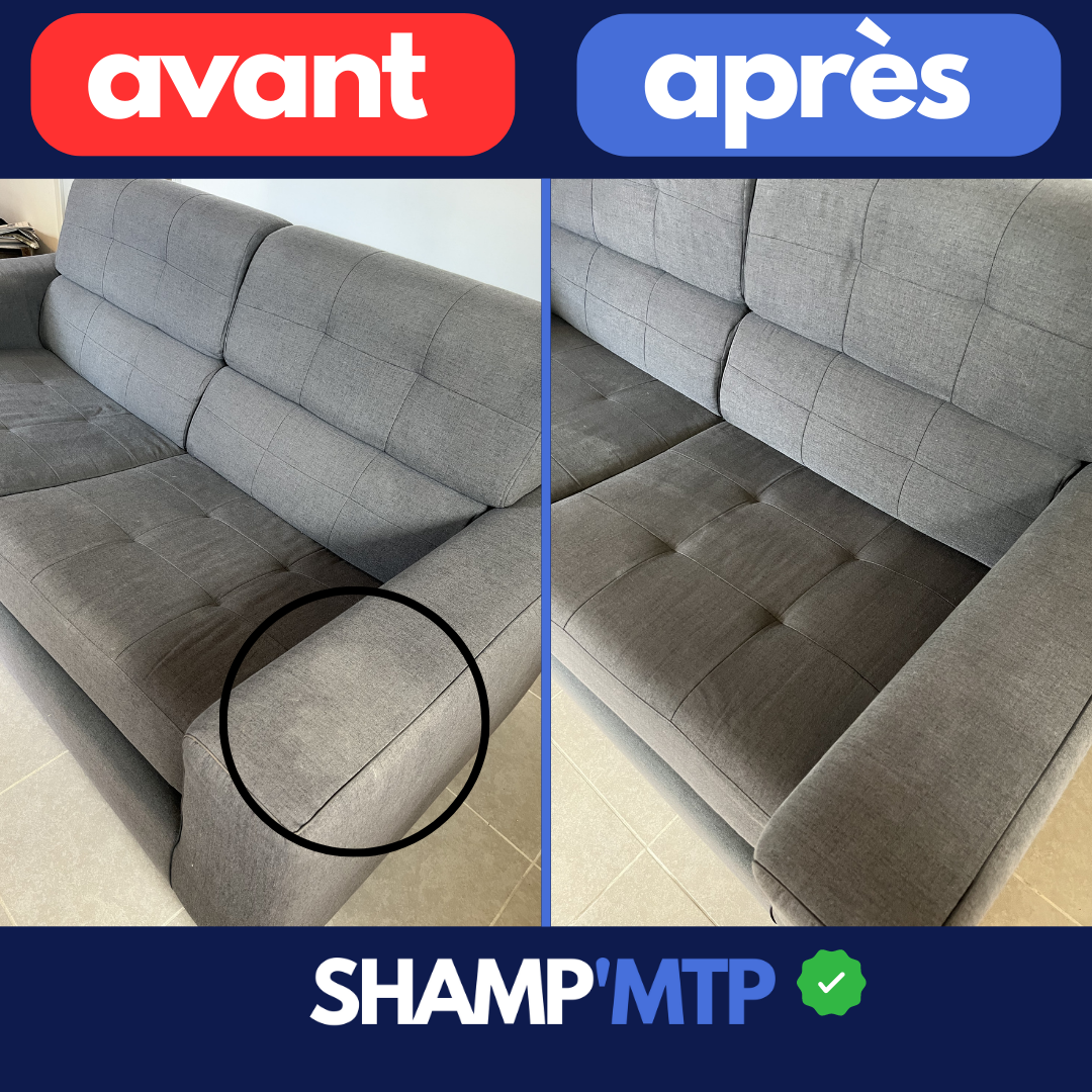 Nettoyage Canape Montpellier - Déplacement OFFERT - Shamp'MTP